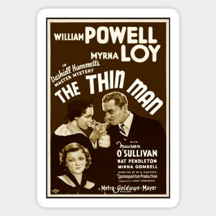 The Thin Man (Sepia) Sticker